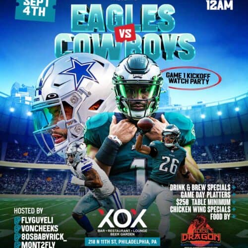Eagles vs Cowboys Watch Party (PSD Template)