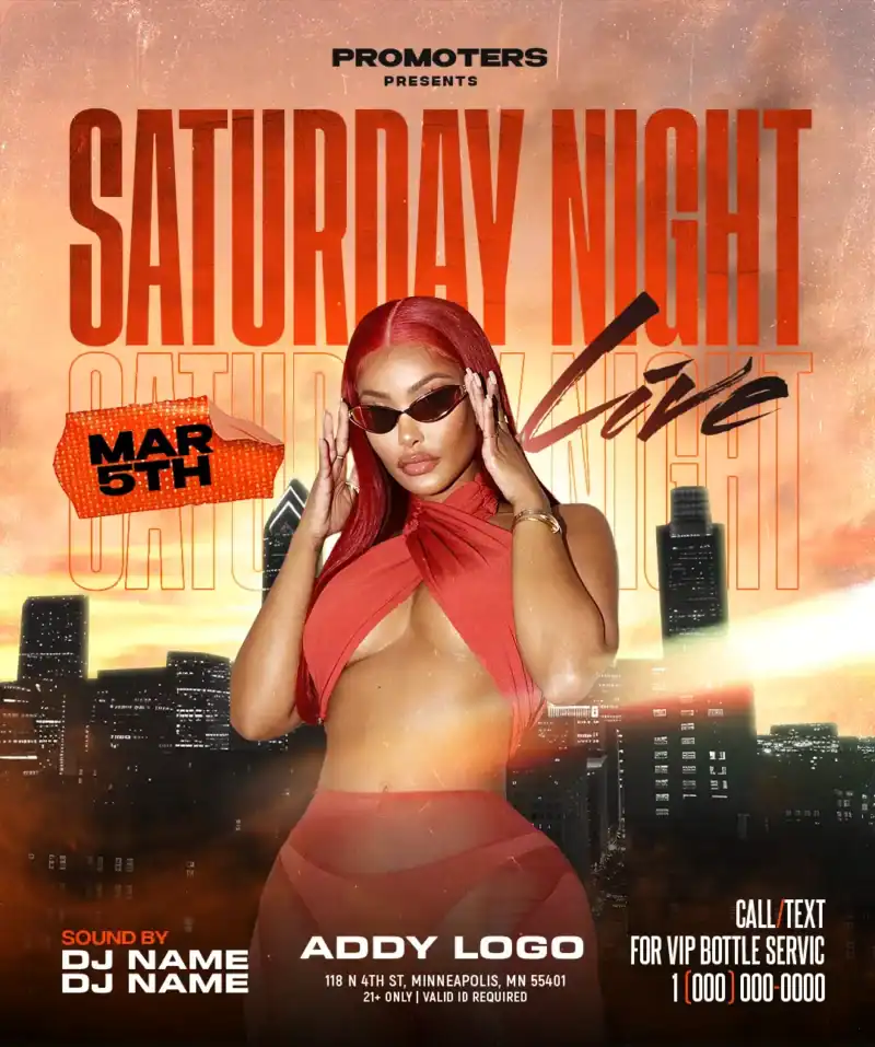 Saturday Night Live (PSD Template)